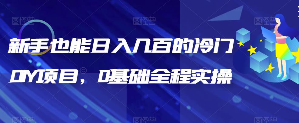 新手也能日入几百的冷门DIY项目，0基础全程实操【揭秘】-云帆学社