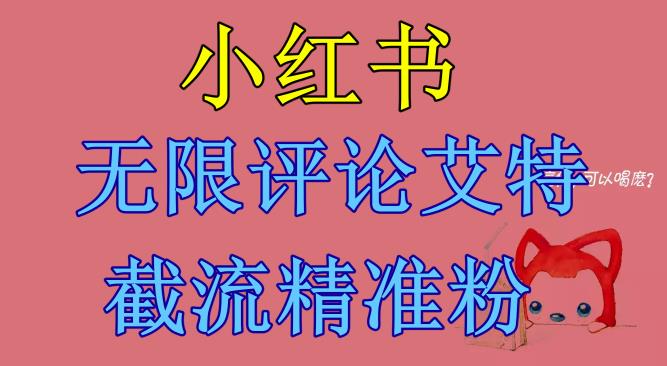 小红书无限评论艾特截流精准粉（软件+教程）-云帆学社