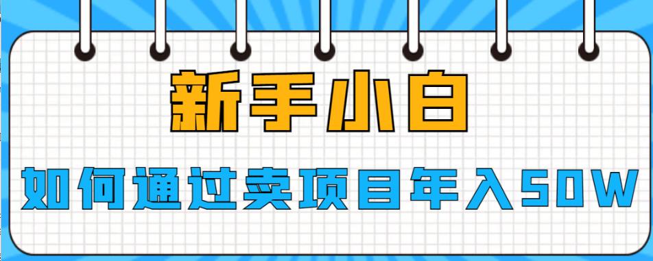 新手小白如何通过卖项目年入50W【揭秘】-云帆学社