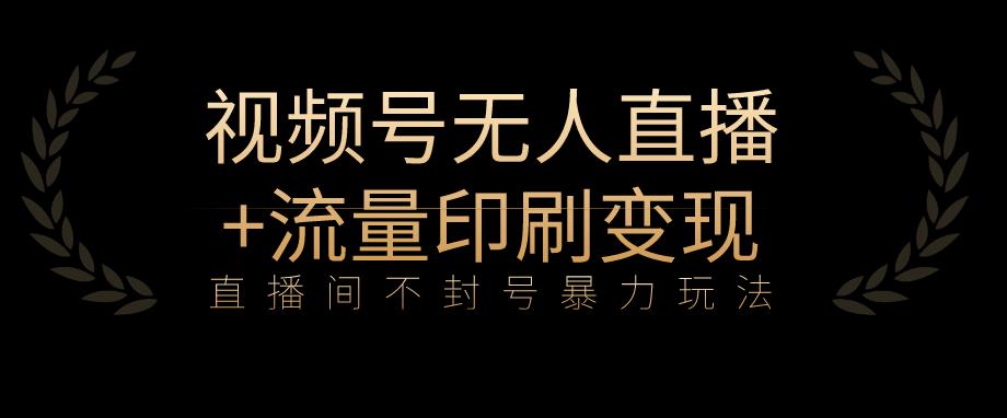 全网首发视频号不封号无人直播暴利玩法+流量印刷机变现，日入1000+【揭秘】-云帆学社