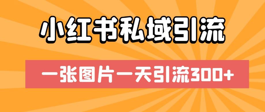 小红书私域引流，一张图片一天引流300+【揭秘】-云帆学社