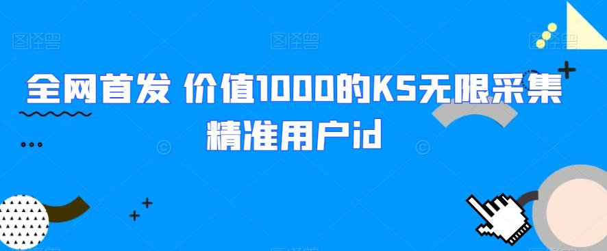 全网首发 价值1000的KS无限采集精准用户id-云帆学社