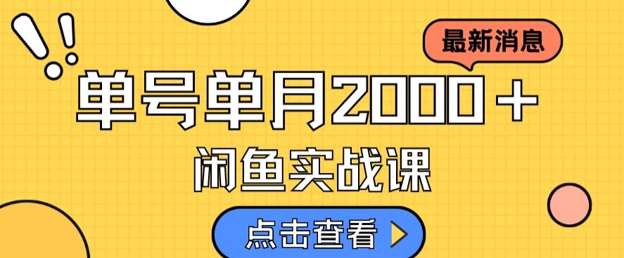 最新闲鱼日入500＋，虚拟资料变现喂饭级讲解-云帆学社