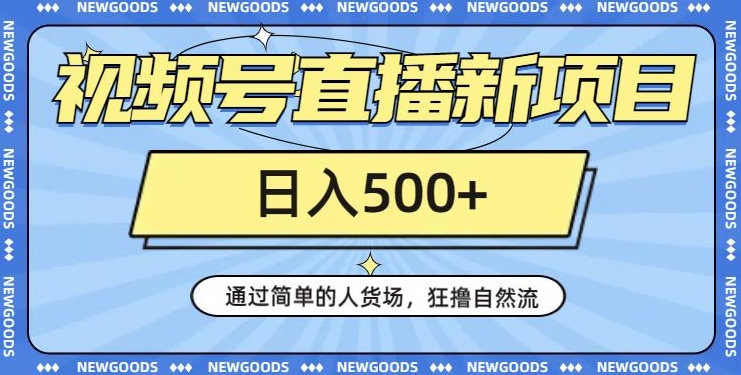 视频号直播新项目，通过简单的人货场，狂撸自然流，日入500+【260G资料】-云帆学社