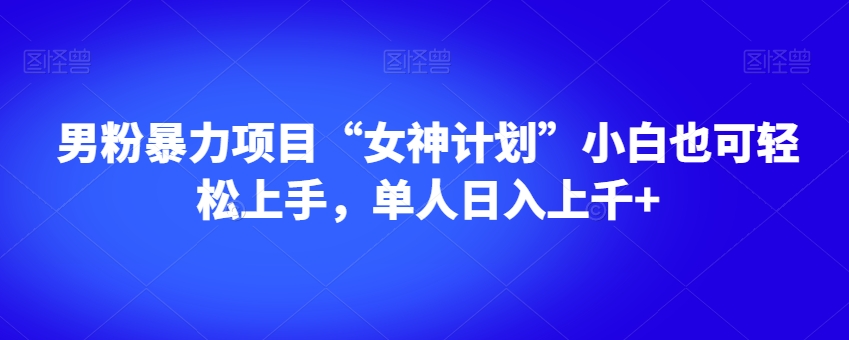 男粉暴力项目“女神计划”小白也可轻松上手，单人日入上千+【揭秘】-云帆学社