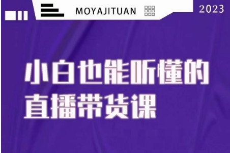 大威本威·能听懂的直播带货课，小白也能听懂，20节完整-云帆学社