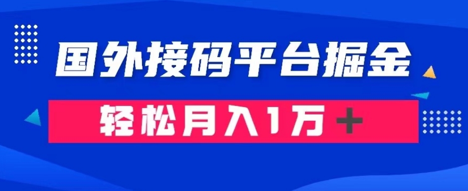 通过国外接码平台掘金：成本1.3，利润10＋，轻松月入1万＋【揭秘】-云帆学社