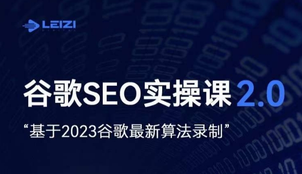 雷子·谷歌SEO 2.0实战课，独立站询盘自由必备，基于2023谷歌最新算法录制-云帆学社