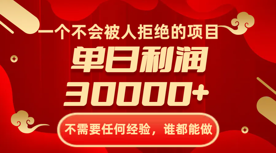 （8120期）一个不会被人拒绝的项目，不需要任何经验，谁都能做，单日利润30000+-云帆学社