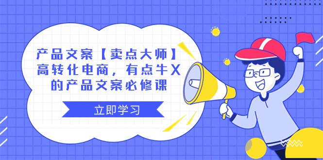 产品文案【卖点大师】高转化电商，有点牛X的 产品文案必修课-云帆学社