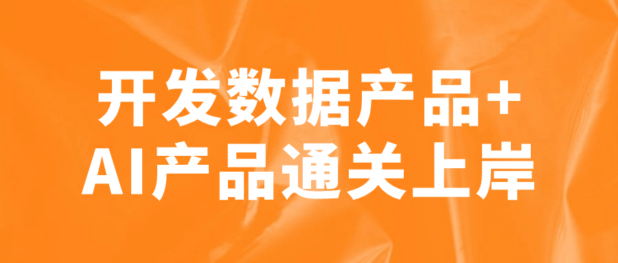 开发数据产品+AI产品通关上岸-云帆学社