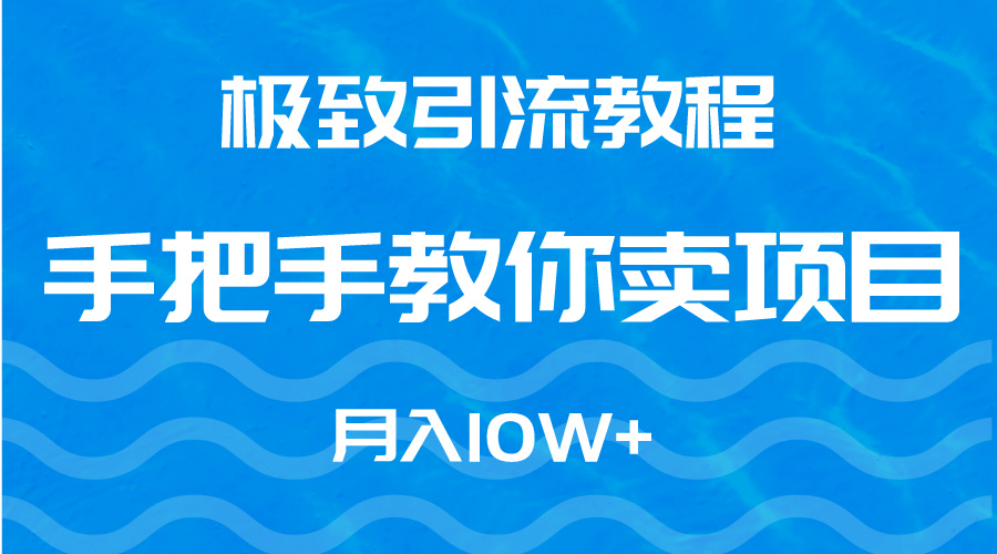 （9265期）极致引流教程，手把手教你卖项目，月入10W+-云帆学社