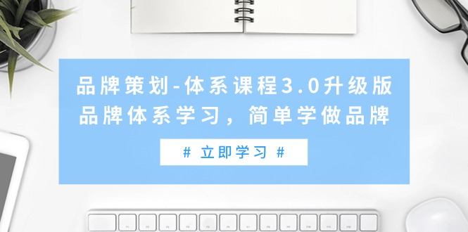 （9284期）品牌策划-体系课程3.0升级版，品牌体系学习，简单学做品牌（高清无水印）-云帆学社