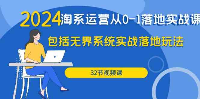 2024淘系运营从0-1落地实战课：包括无界系统实战落地玩法（32节）-云帆学社