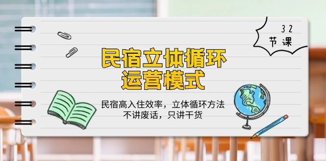 （10284期）民宿 立体循环运营模式：民宿高入住效率，立体循环方法，只讲干货（32节）-云帆学社