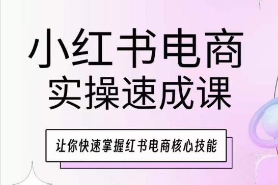 小红书电商实操速成课，让你快速掌握红书电商核心技能-云帆学社