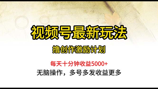 （10591期）视频号最新玩法，每日一小时月入5000+-云帆学社