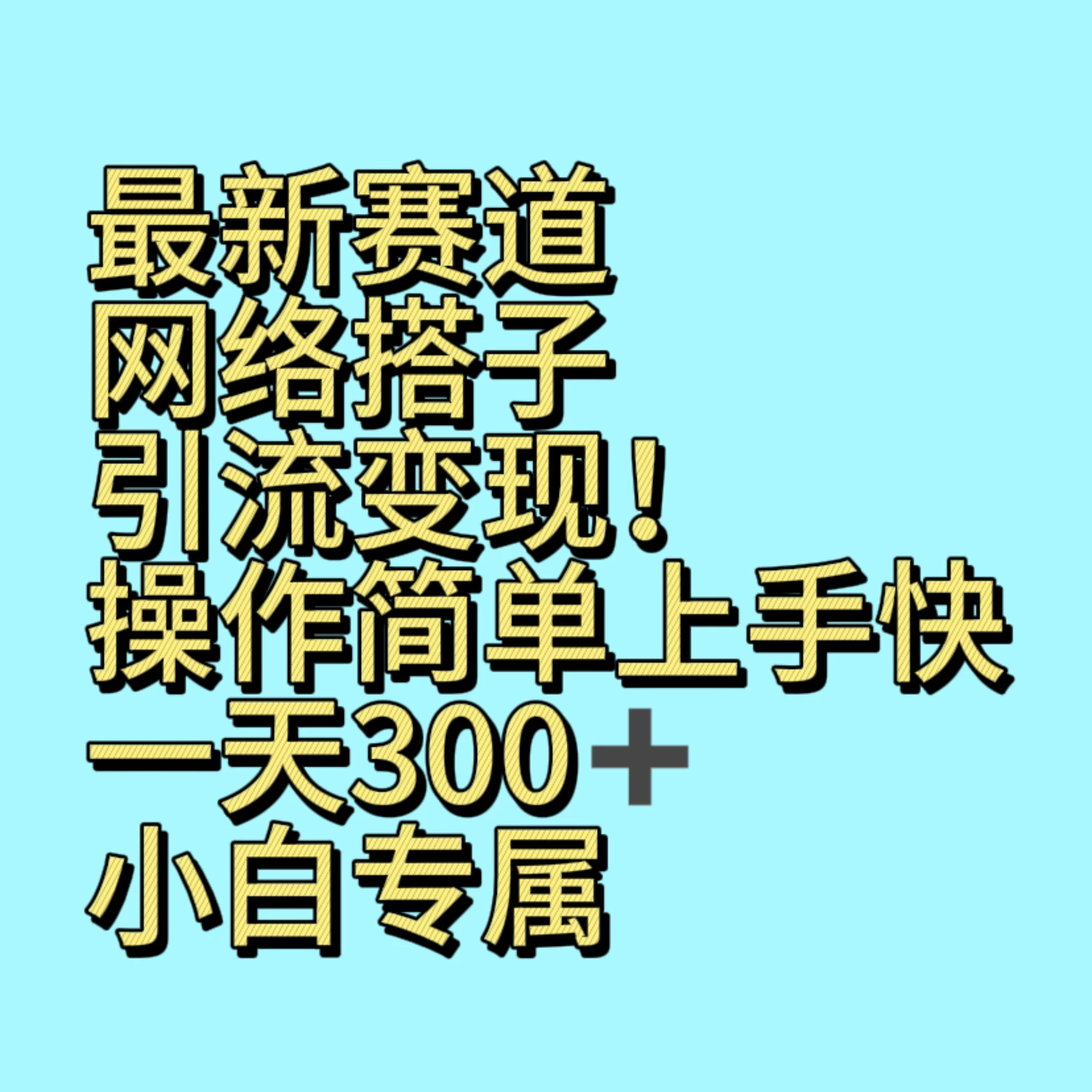 最新赛道网络搭子引流变现！操作简单上手快，一天300+，小白专属-云帆学社