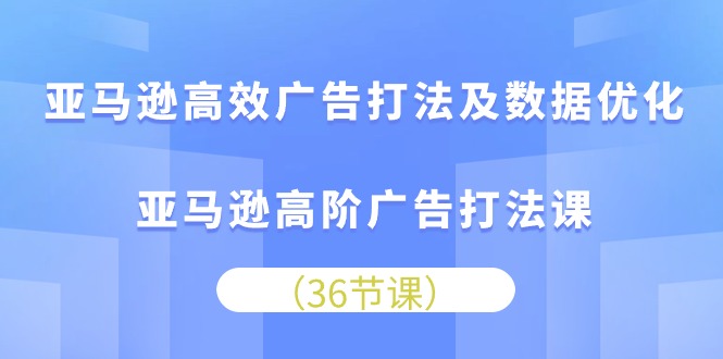 （10649期）亚马逊高效广告打法及数据优化，亚马逊高阶广告打法课-云帆学社