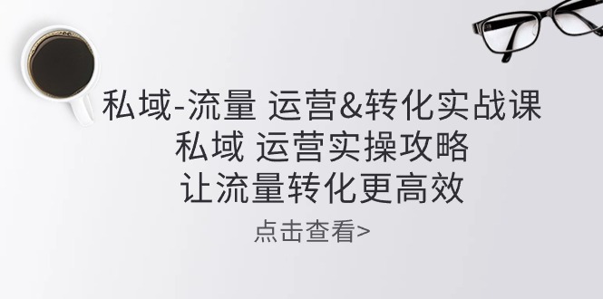 （10739期）私域-流量 运营&转化实操课：私域 运营实操攻略 让流量转化更高效-云帆学社