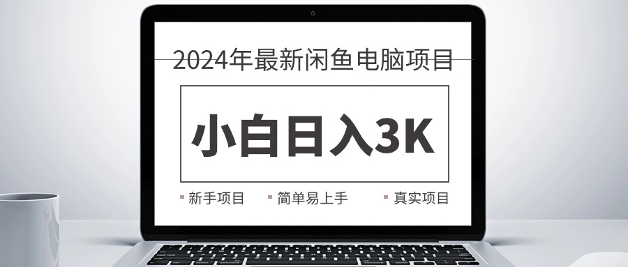 （10845期）2024最新闲鱼卖电脑项目，新手小白日入3K+，最真实的项目教学-云帆学社