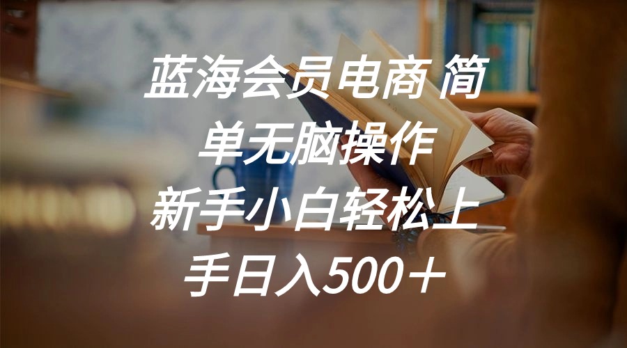 （11068期）蓝海会员电商 简单无脑操作 新手小白轻松上手日入500＋-云帆学社