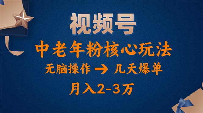 （11288期）视频号火爆玩法，高端中老年粉核心打法，无脑操作，一天十分钟，月入两万-云帆学社