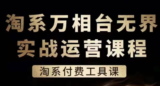 淘系万相台无界实战运营课，淘系付费工具课-云帆学社