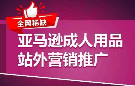 全网稀缺！亚马逊成人用品站外营销推广，​教你引爆站外流量，开启爆单模式-云帆学社