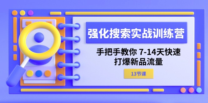 （11557期）强化 搜索实战训练营，手把手教你 7-14天快速-打爆新品流量（13节课）-云帆学社