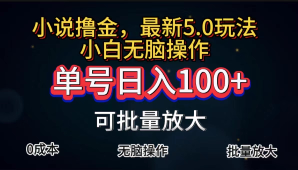 （11651期）全自动小说撸金，单号日入100+小白轻松上手，无脑操作-云帆学社