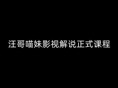 汪哥影视解说正式课程：剪映/PR教学/视解说剪辑5大黄金法则/全流程剪辑7把利器等等-云帆学社