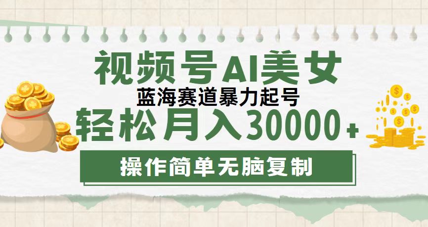 （12087期）视频号AI美女跳舞，轻松月入30000+，蓝海赛道，流量池巨大，起号猛，无…-云帆学社