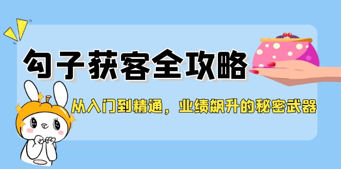 （12247期）从入门到精通，勾子获客全攻略，业绩飙升的秘密武器-云帆学社