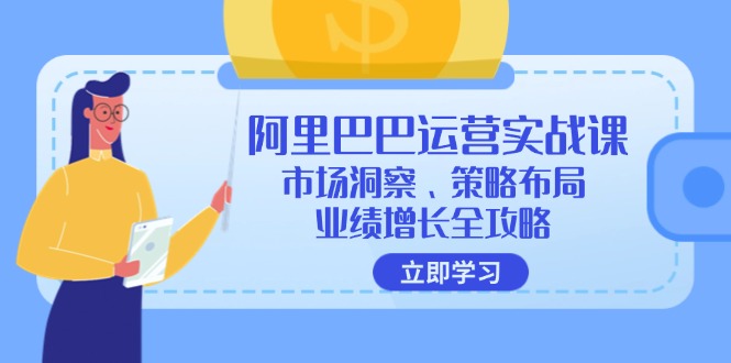 （12385期）阿里巴巴运营实战课：市场洞察、策略布局、业绩增长全攻略-云帆学社