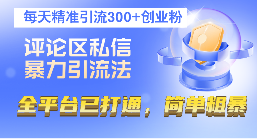 （12714期）评论区私信暴力引流法，每天精准引流300+创业粉，全平台已打通，简单粗暴-云帆学社