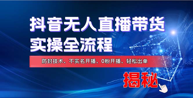 （13001期）在线赚钱新途径：如何用抖音无人直播实现财务自由，全套实操流程，含…-云帆学社