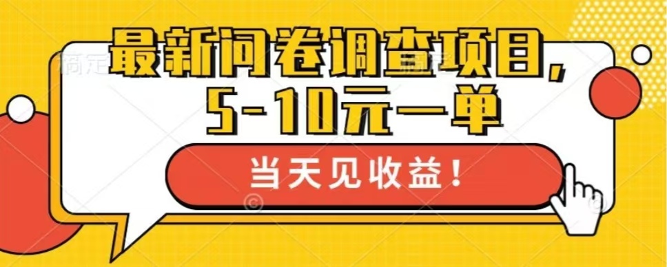 （13167期）最新问卷调查项目，单日零撸100＋-云帆学社