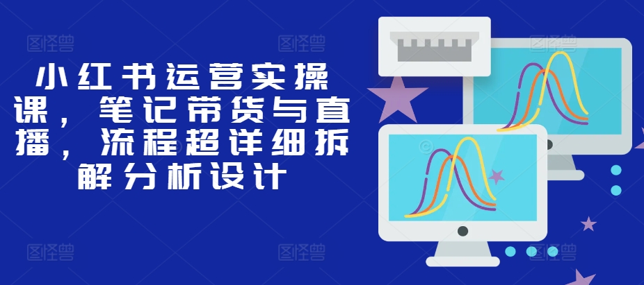 小红书运营实操课，笔记带货与直播，流程超详细拆解分析设计-云帆学社