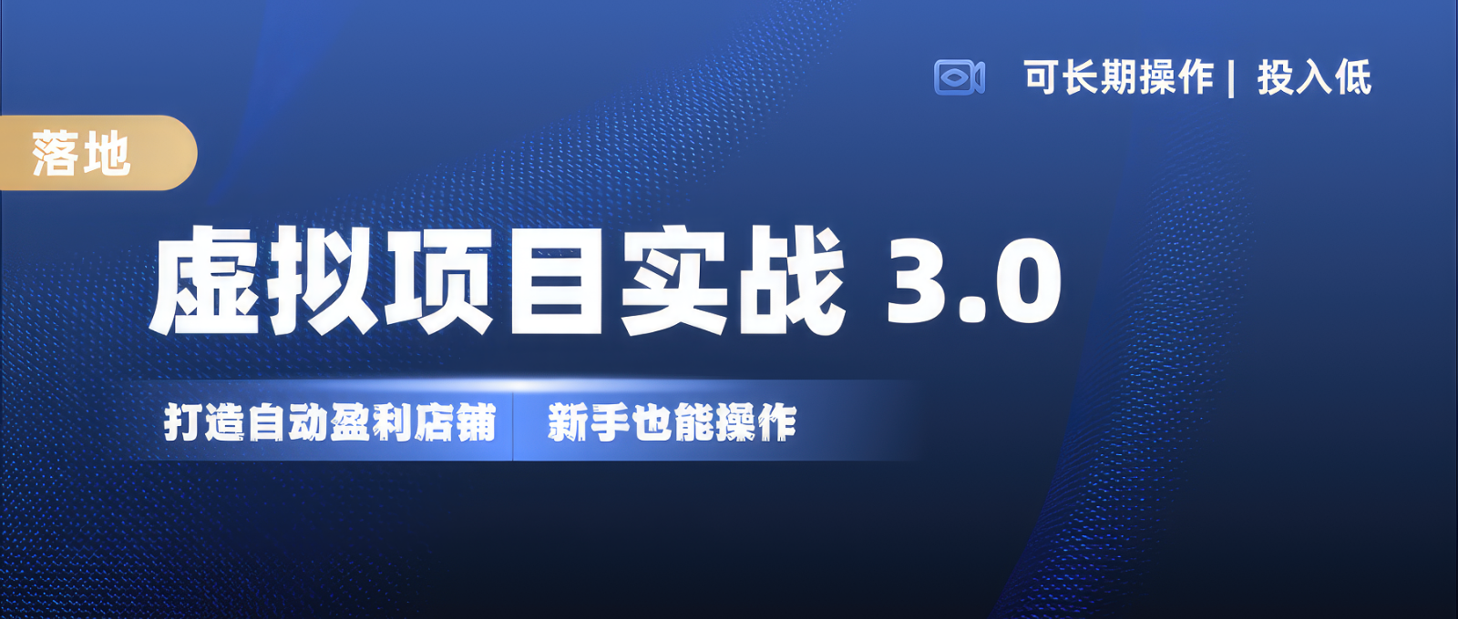 虚拟项目实操落地 3.0,新手轻松上手，单品月入1W+-云帆学社