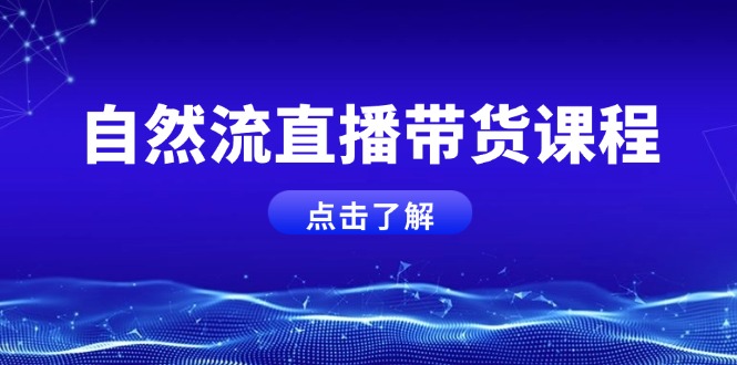 （13809期）自然流直播带货课程，结合微付费起号，打造运营主播，提升个人能力-云帆学社